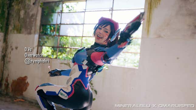 A photograph of a cosplayer at Il Volta Italy.
