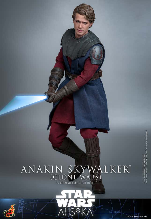Image for article titled Hot Toys&#39; New Ahsoka Anakin Skywalker Smashes Hayden Christensen Into Clone Wars