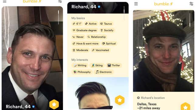 Image for article titled Richard Spencer Listed Himself on Bumble as Politically 'Moderate'