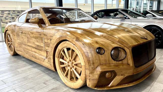 Image for article titled Do You Think You Wood Get Board With This Bentley Display Model?