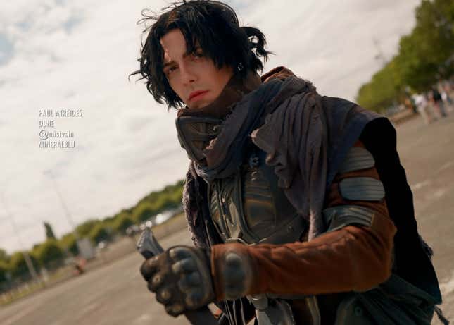 Paul Atreides cosplay from the latest Dune film.