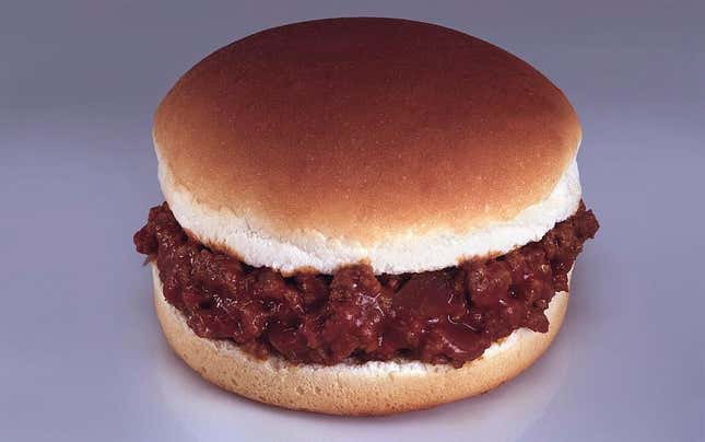 Sloppy Joe sandwich