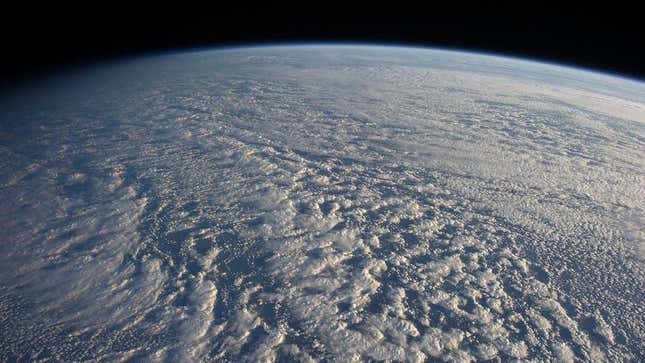 A view of stratocumulus clouds from space. 