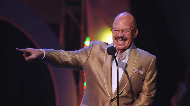 Tom Joyner presents during the 2011 Soul Train Awards on November 17, 2011 in Atlanta, Georgia.