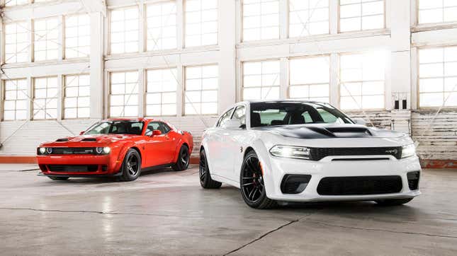 2022 Dodge Challenger SRT Super Stock and 2022 Dodge Charger SRT Hellcat