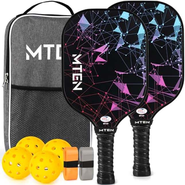 Image for article titled Score Big with USAPA Approved Fiberglass Surface Pickleball Set, 65% Off