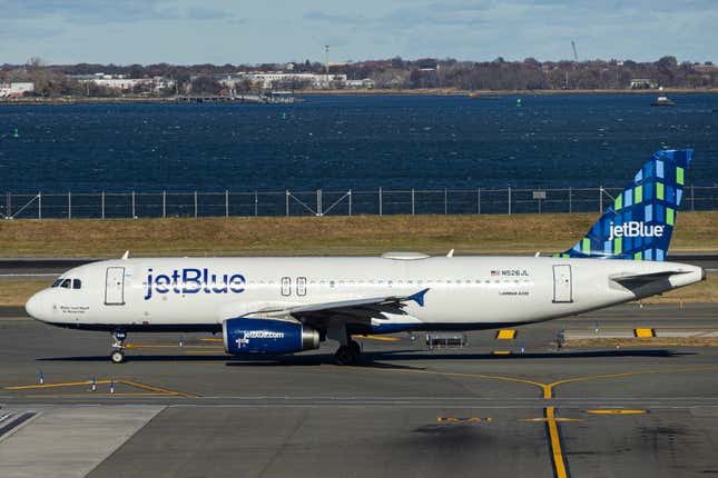 A JetBlue Airways plane