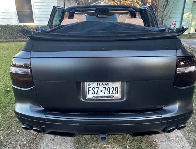Image for article titled I Hate How Much I Love This Janky Convertible Porsche Cayenne