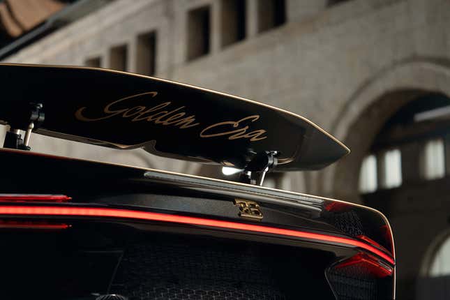 Rear wing of the Bugatti Chiron Golden Era