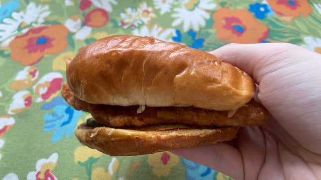 Popeyes Cajun Flounder Sandwich