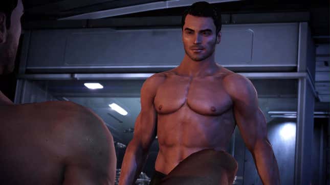 Kaiden Alenko shirtless and smoldering at Male Shep.