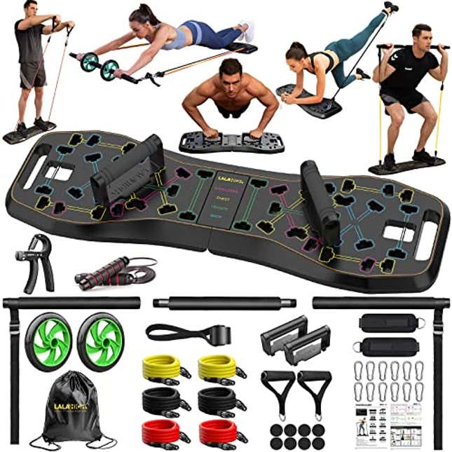 HOTWAVE Portable Exercise Equipment with 16 Gym Accessories.20 in