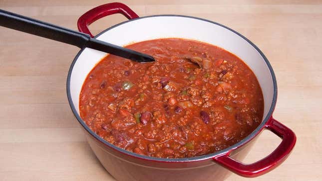 Pot of chili