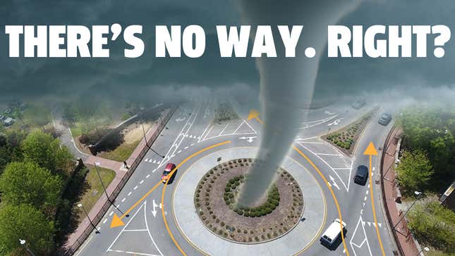 Image for article titled Let&#39;s Actually Ask An Expert If Traffic Circles Could Make Tornadoes