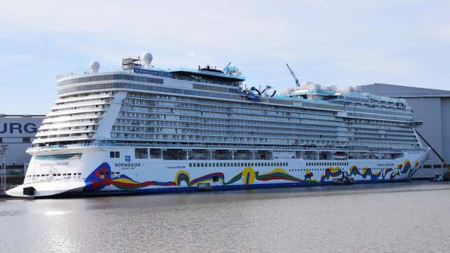 The Norwegian Encore at dock