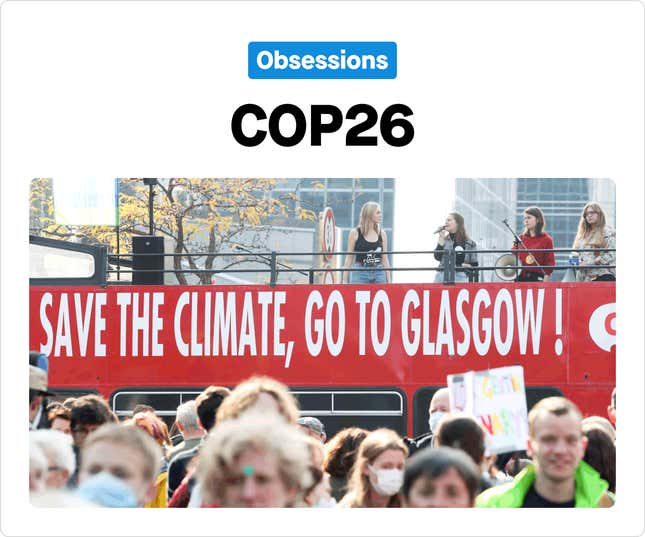 Image for article titled Obsessions：2分でわかる「COP26」