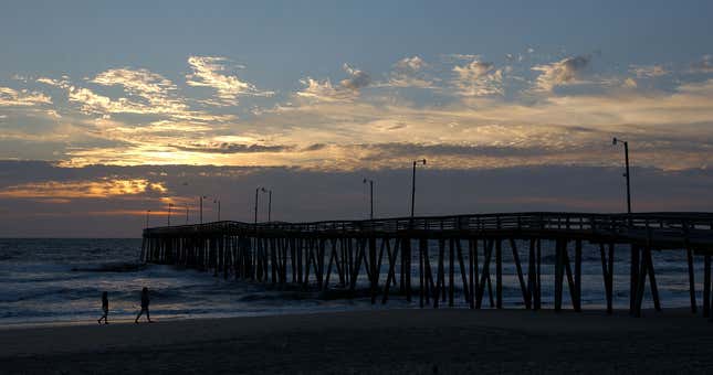 Sunrise in Virginia Beach.
