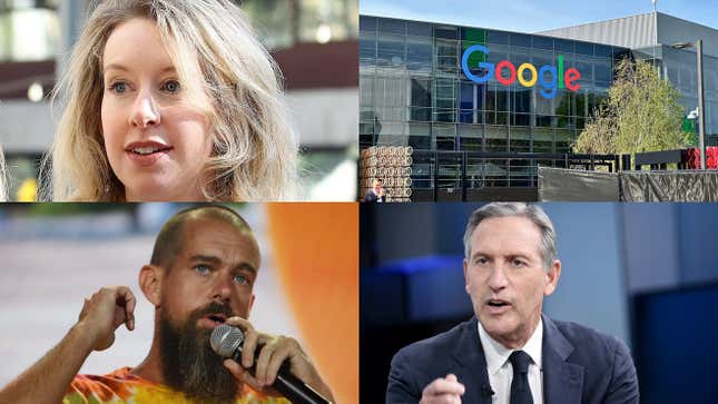 Image for article titled Elizabeth Holmes' punishment, Google's 'BS' jobs, and advice for Starbucks: Leadership news roundup