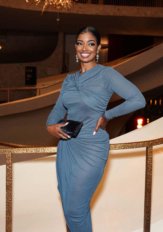 NEW YORK, NEW YORK - NOVEMBER 03: Arian Simone attends the “X: The Life and Times Of Malcolm X” opening night at The Metropolitan Opera on November 03, 2023 in New York City. 