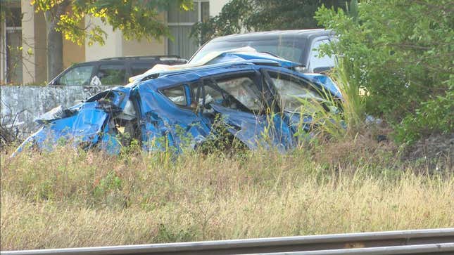 Image for article titled Two Die In Train Crash After Car Drives Onto High-Speed Tracks