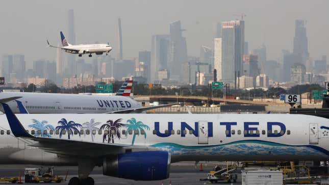 United Airlines planes at Newark Liberty International Airport