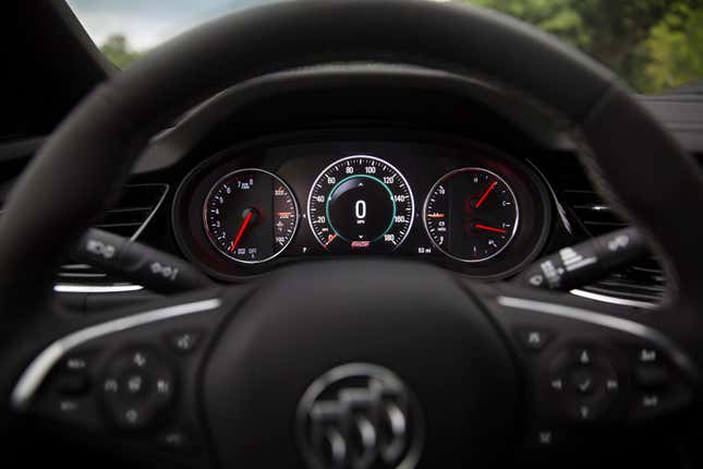 Buick Regal GS gauge cluster display