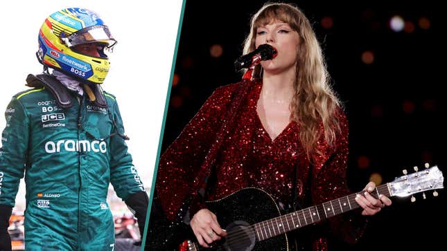 Photos of Fernando Alonso and Taylor Swift 