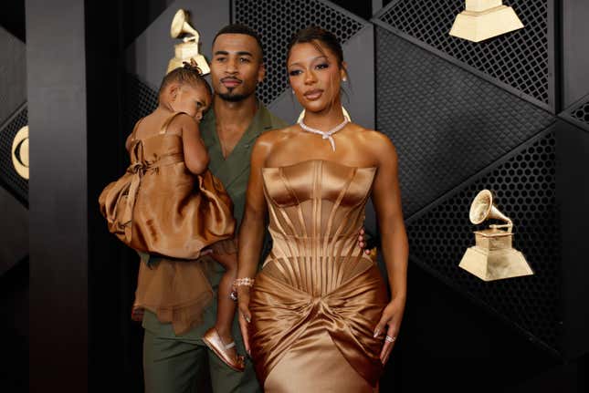 Image for article titled Victoria Monét Racked Up the Awards at the Grammys, But Her Adorable 2-year-old Daughter Stole the Show