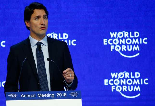 Image for article titled Photos: What everyone’s really saying at Davos, in body language