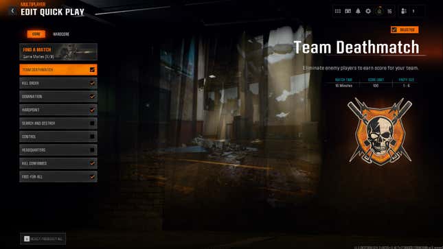 Team Deathmatch game mode in Black Ops 6