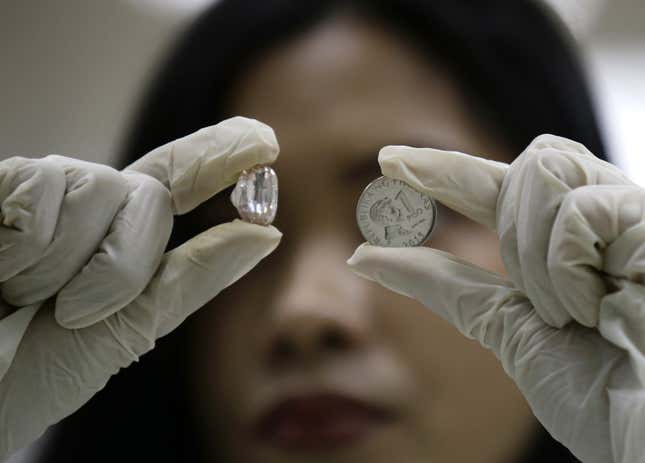 Imelda’s 25-carat pink diamond.