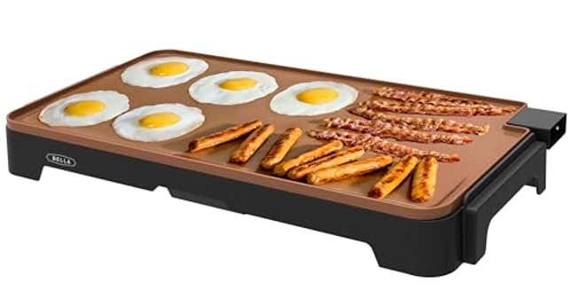 Image for article titled BELLA XL Electric Ceramic Titanium Griddle, Now 12% Off