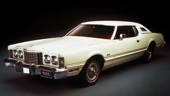 A white Ford Thunderbird Sedan 