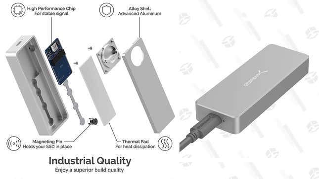 Sabrent Tool-Free Enclosure for NVMe PCIe M Key M.2 SSD | $35 | Amazon | Clip the coupon on the page