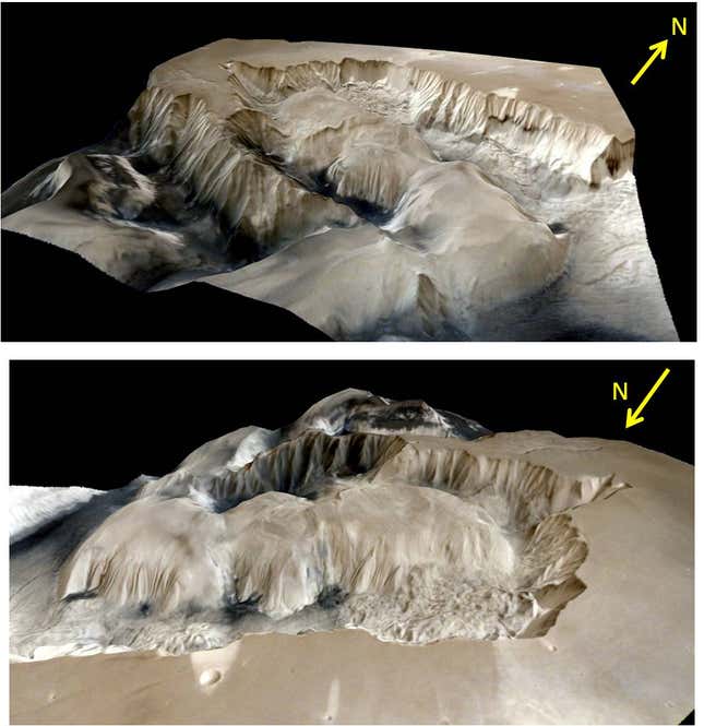 Ophir Chasma terrain.