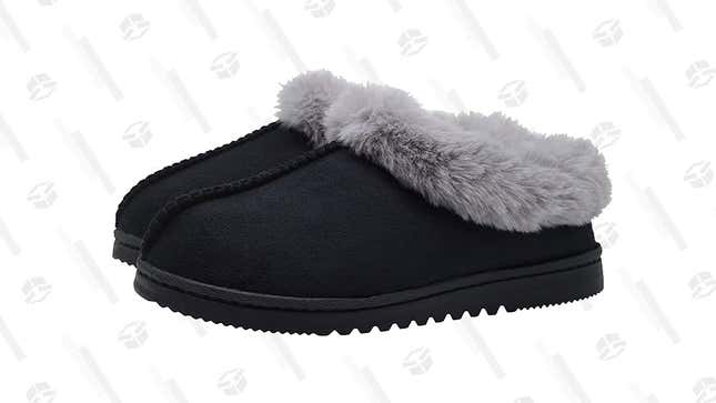 Fuzzy slippers | $12 | Amazon | Promo code M2TW5U48