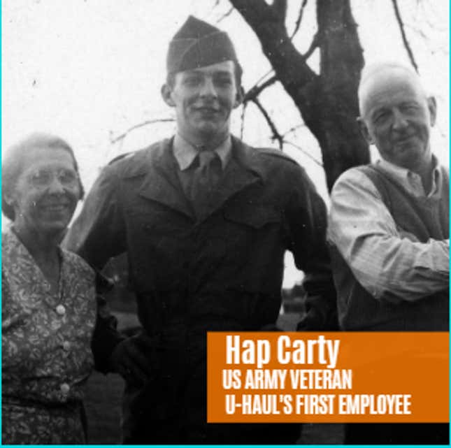 Image for article titled U-Haul's First Employee, Hap Carty, Dies at 95
