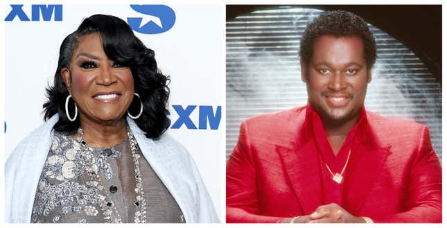 Pattie LaBelle, left; Luther Vandross.