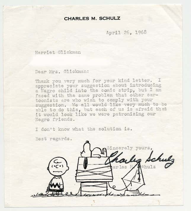Image for article titled The sweet story behind Peanuts’ groundbreaking first black character
