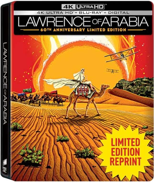 Image for article titled Lawrence of Arabia: 60th Anniversary Limited Edition Steelbook [4K UHD], Now 28% Off