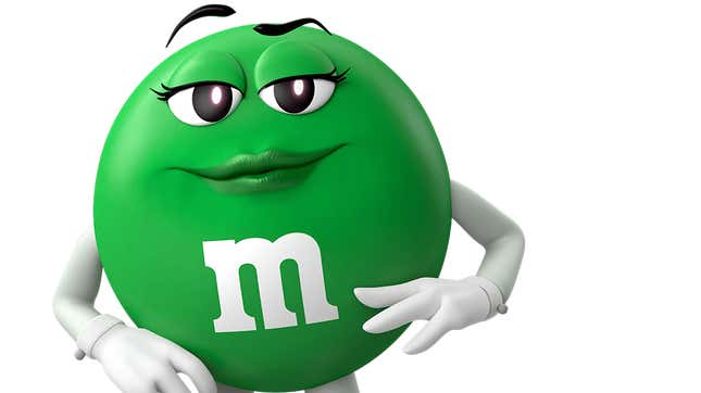 Oh, So Mars Candy Is Slut Shaming Bimbo Icon the Green M&M Now?