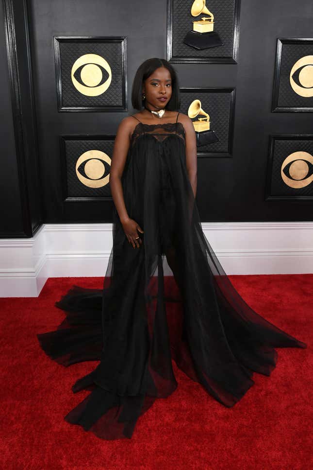 LOS ANGELES, CALIFORNIA - FEBRUARY 05: (FOR EDITORIAL USE ONLY) Amanda Gorman attends the 65th GRAMMY Awards on February 05, 2023 in Los Angeles, California.