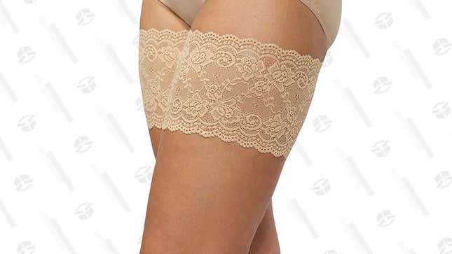 Gabriella Lace Thigh Band - Anti Chafing - Stops Legs Rubbing Together -  BEIGE