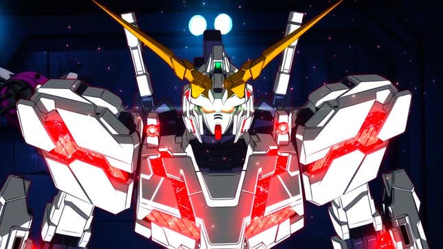 The anime version of Unicorn Gundam. 