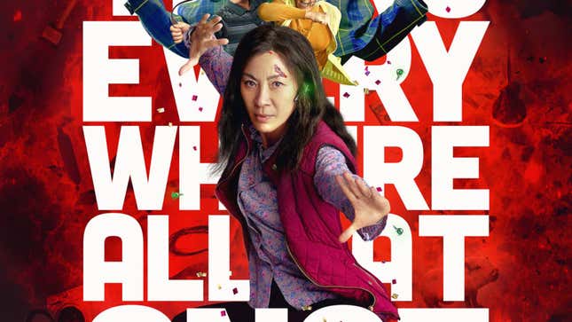 Michelle Yeoh in a poster for Everything Everywhere All at Once. 