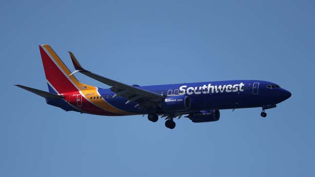 Un avion de Southwest Airlines