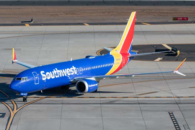 Southwest Airlines plane on the tarmac