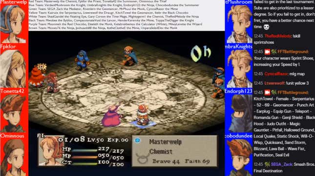 Image for article titled Final Fantasy Tactics &#39;Battleground&#39; Lets You Gamble Fake Money On Fake Matches