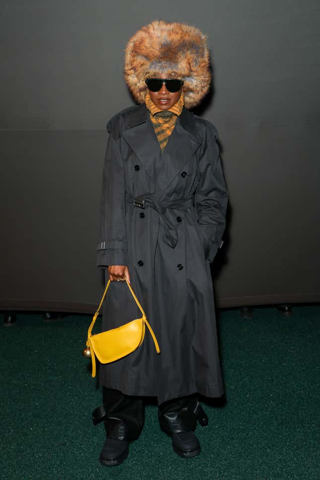 Image for article titled Black Celebs Who Attended London Fashion Week