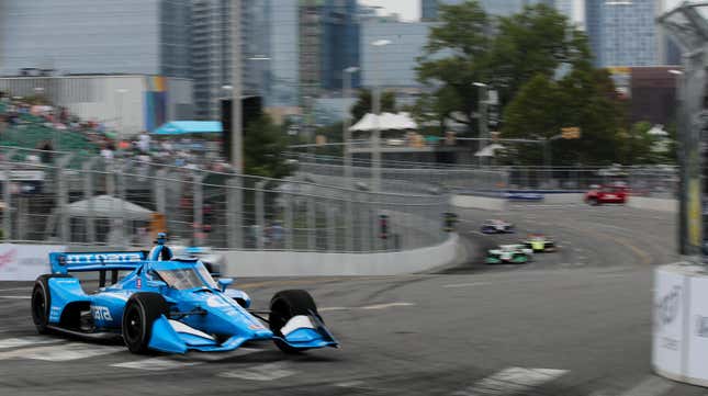 Alex Palou at IndyCar’s 2021 Big Machine Music City Grand Prix on the streets of Nashville.